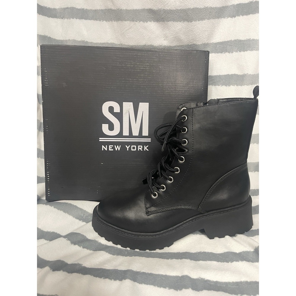 SM New York Womens Stomrie Boots,‎ Black Color, Size 6.5